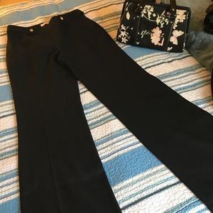 Loft Julie black wide leg trouser pants